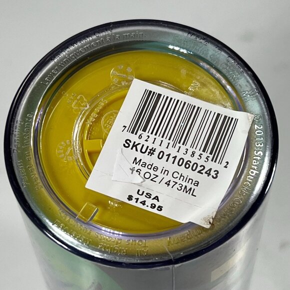 Starbucks Hawaii Collection 16 oz Tumbler Straight Sided Plastic Travel Mug Palm - Picture 10 of 11